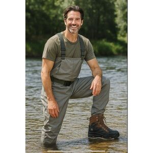 KORKERS BUCKSKIN WADING BOOT FLY FISHING FELT BOTTOM LACE UP DURABLE ANGLER 7